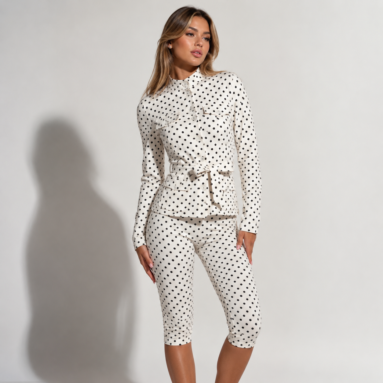 Monroe Polka Dot Capri Co-Ord